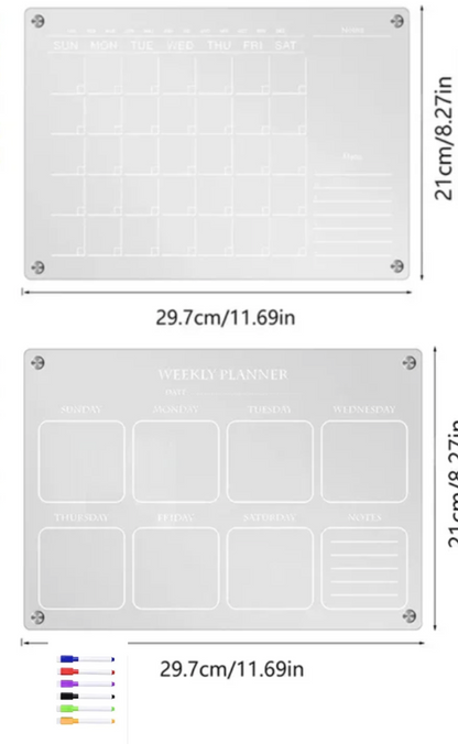 ClearView™ Acrylic Magnetic Calendar